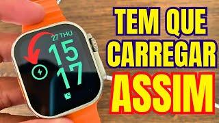 Smartwatch IWO - Tutorial ensinando o jeito certo de carregar!