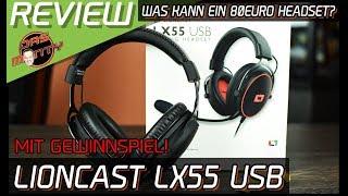 Review/Test Lioncast LX55 USB mit GEWINNSPIEL - Was kann ein 80Euro-Headset? | DasMonty