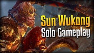 Smite: The Perfect Early Game!- Sun Wukong Solo Gameplay