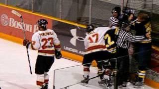 LU Thunderwolves VS Guelph Gryphons - 11/29/08 - Fight!!!