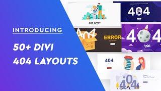 50+ Error 404-Page Layouts for Divi