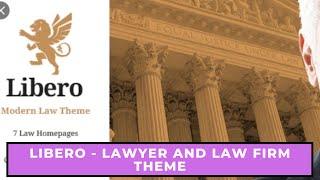 Libero - Lawyer and Law Firm Theme  | Step By Step Guide installation & demo content import GPL