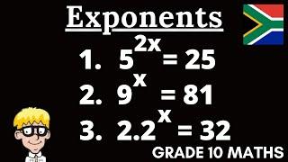 Exponential Equations grade 10