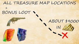 Red Dead Redemption 2 All Treasure Maps Locations + Bonus Location