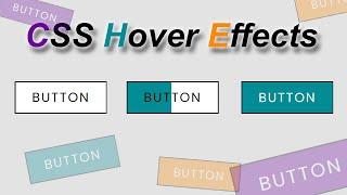 CSS Button Hover Effects | Left to Right Hover Effects | CSS Hover Effects @codehal ​