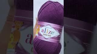 Подробный обзор пряжи Alize Cotton Gold(Хлопок с акрилом) №122 Сливовый