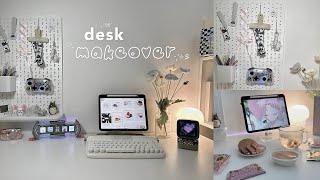 minimal aesthetics desk makeover 2024  Pinterest inspired setup + Japanese snacks 