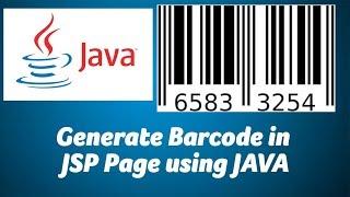 Create Barcode in JSP page dynamically