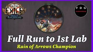 Rain of Arrows Champion Full VOD to 1st Lab Path of Exile