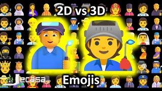 Emoji Meanings, 2D vs 3D Emojis, Part 7 - Professions and Roles | Noto vs Fluent Emojis | English