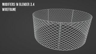 Modifiers in Blender: Wireframe