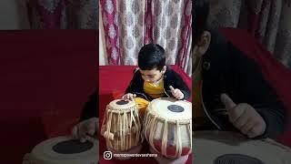 Dev's trial with tabla ...