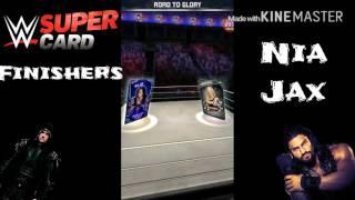 WWE SuperCard Finishers - Nia Jax ( Leg Drop)