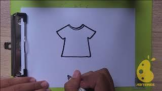 How to Draw simple t shirt