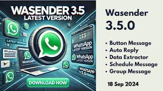 Wasender 3.5 | Button Message | Call to action Button with WA Sender latest version