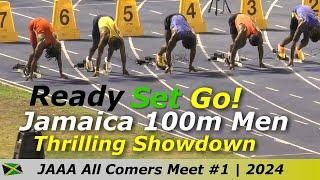 Jamaica 100m Men Welcomes Back Fast Times | Rohan Watson | Jazeel Murphy | All Comers Meet #1 | 2024