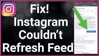 How To Fix Instagram Couldn't Refresh Feed