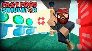 Роблокс СИМУЛЯТОР УБОРЩИКА Roblox Fast Food Simulator