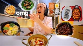 ONLY Cooking KOREAN FOOD for a WEEK