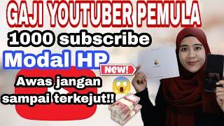 Berapa Gaji Youtuber Pemula 1000 Subscriber 2023? Jangan Terkejut,inilah penghasilanya