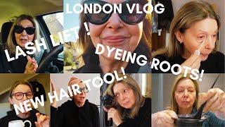 SUNDAY IN LONDON | DYEING MY ROOTS, TRYING OUT A NEW HAIR TOOL | LIFE OVER 50!