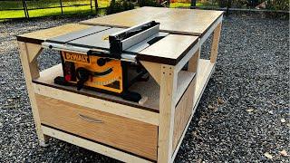 The Perfect Outfeed Table\Workbench With Only 2x4's and Plywood