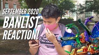 NEW September 2020 Yugioh Banlist LIVE REACTION ON CAMPUS!