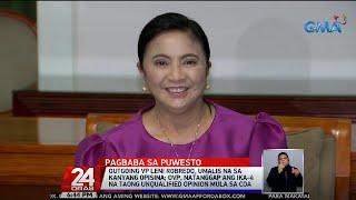 Outgoing VP Leni Robredo, umalis na sa kanyang opisina | 24 Oras