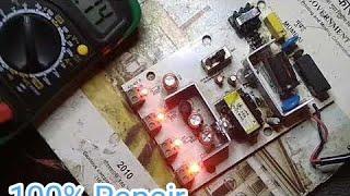 Bluedrum M404 cctv camera ka power supply repair karna sikhe ! no power repair #cctv #voltage #video