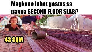 43sqm, magkano ang gastos sa pagpa Second Floor Slab? 2023 update