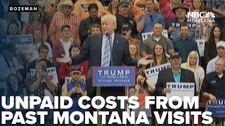 Trump's Bozeman rally highlights unpaid costs from past Montana visits