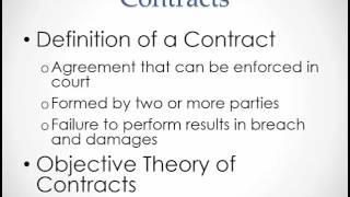 Business Law: Introduction to Contracts