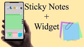 How To Use Sticky Notes + Widget on your Android | The NetTalker Tips