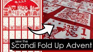 How to sew a fold up advent calendar - Scandi Fold Up Advent Calendar 2581