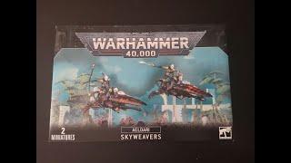 Harlequin Skyweaver Jetbikes Unboxing Warhammer 40,000 Games Workshop Aeldari