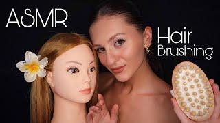 ASMR Hair Brushing, Hair Play & Soft Whispers 