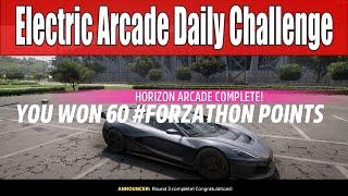 Forza Horizon 5 Electric Arcade Daily Challenge Complete a Horizon Arcade in any EV