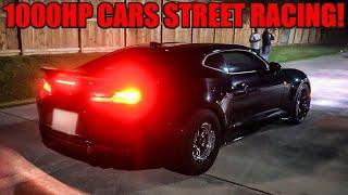 STREET RACERS vs. COPS on the TEXAS STREETS! (1000hp CAMARO ZL1 Races FAST CARS on the STREET!)