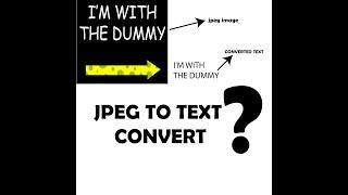 How to convert jpeg image to text #easy #tips_and_tricks