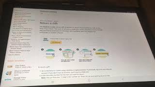 Where’s ALL my gift return status Amazon? Video Doesn't Work, but see Description for update.