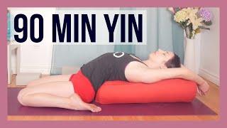 90 min Full Body Yin Yoga Deep Stretch for Flexibility