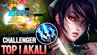 WILD RIFT AKALI - TOP 1 AKALI GAMEPLAY - CHALLENGER RANKED