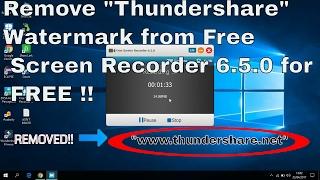 How to remove watermark from Free Screen Recorder 6.5.0 for FREE?