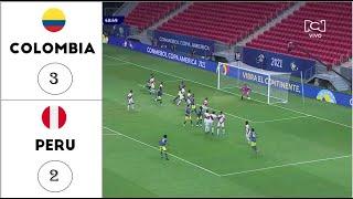 Colombia vs Perú 3-2 Resumen Goles Tercer Lugar Copa América 2021 ¡Ultimo partido de Colombia!