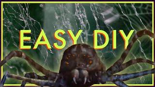 How to Make Fake Spider Webs CHEAP & EASY