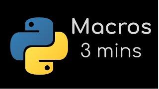 How to Make a Macro in Python with Keystrokes and Clicks [in 3 Minutes!] | Python Tutorial