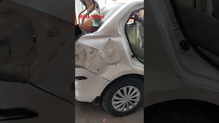 Maruti Suzuki dzire quarter panel repairing #shortvideo #denting #painting #dzire