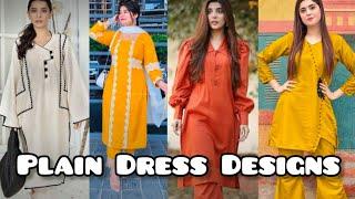 Pakistani Stylish Plain Kurti Design | Latest Plain Simple Kurti Designs | Kurta design 2024