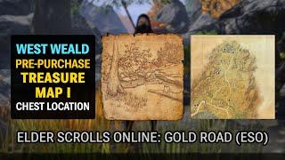 West Weald Pre-Purchase Treasure Map I Chest Location - Elder Scrolls Online: Gold Road (ESO)