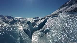 Alaska Glacier Lake in Winter